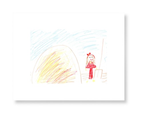 Create Your Own Kids Art Art Print, No Frame, Signature Card Stock, 11x14multi