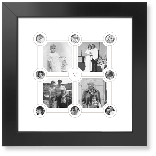 Vintage Family Tree Art Print, Black, Signature Card Stock, 12x12, White