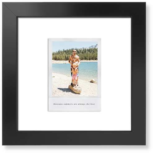 Simple Photo Frame Art Print, Black, Signature Card Stock, 12x12, White