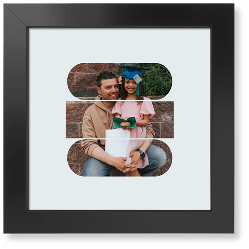 Connected Frames Art Print, Black, Signature Card Stock, 12x12, Gray, air