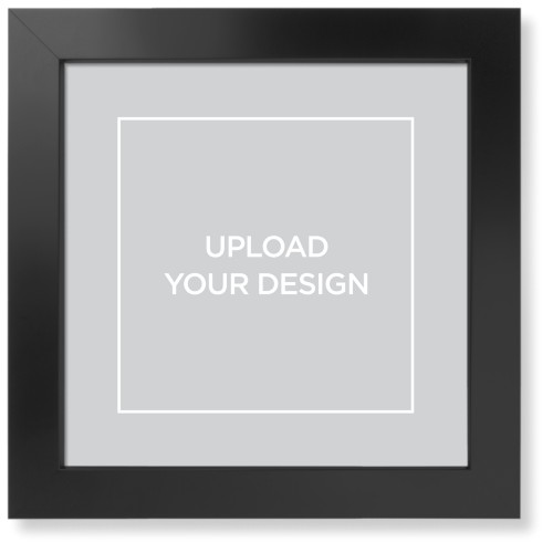 Upload Your Own Design Art Print, Black, Signature Card Stock, 12x12, Multicolor