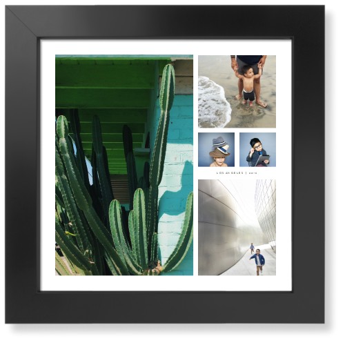 Hero Collage Art Print, Black, Signature Card Stock, 12x12, White