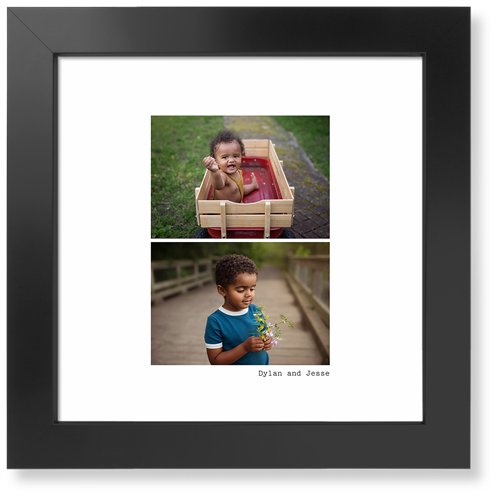 Gallery Of Two Portrait Art Print, Black, Signature Card Stock, 12x12, Multicolor, multi