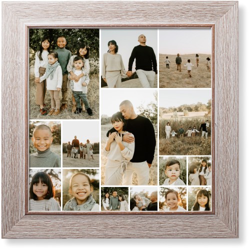 Collage of Fifteen Art Print, -Rustic-Multicolor-Signature Card Stock-12x12