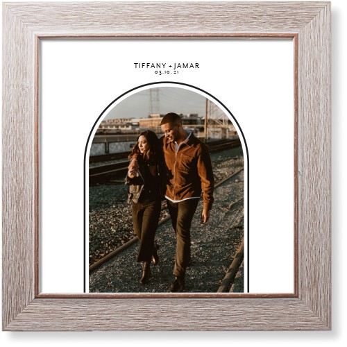 Modern Archway Art Print, Rustic, Signature Card Stock, 12x12charcoal