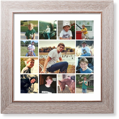 Hero Gallery of Thirteen Art Print, -Rustic-Multicolor-Signature Card Stock-12x12