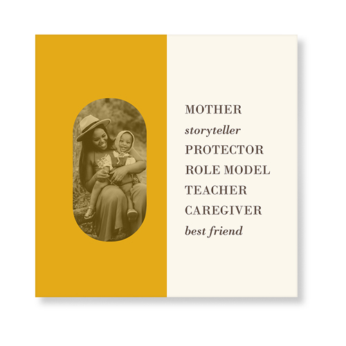 Traits of the Best Art Print, No Frame, Signature Card Stock, 12x12mustard