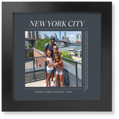 Editorial Snapshot Art Print, Black, Signature Card Stock, 12x12gray