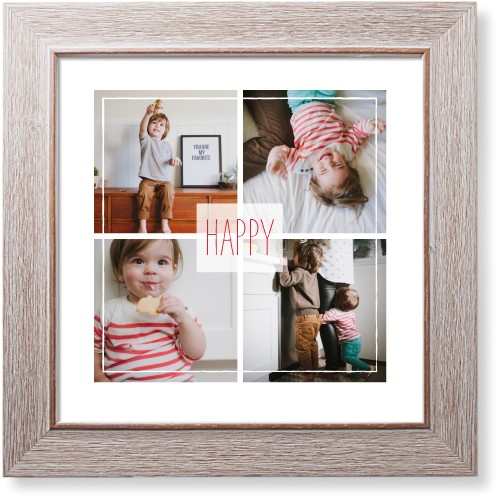 Simple Border Sentiment Art Print, -Rustic-White-Signature Card Stock-12x12