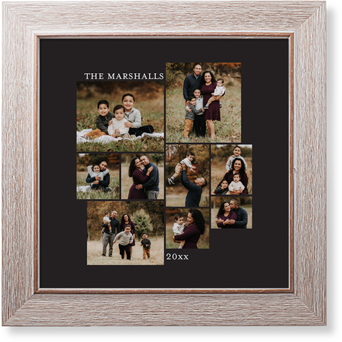 Gallery of Nine Portrait Art Print, Rustic, Signature Card Stock, 12x12multi