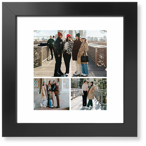Gallery of Three Portrait Art Print, -Black-Multicolor-Signature Card Stock-12x12