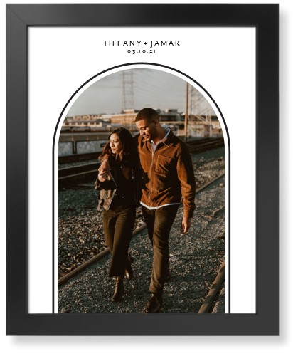 Modern Archway Art Print, Black, Signature Card Stock, 16x20, Gray
