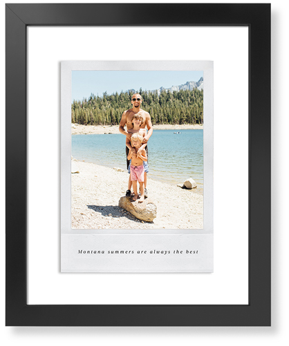 Simple Photo Frame Art Print, Black, Signature Card Stock, 16x20, White