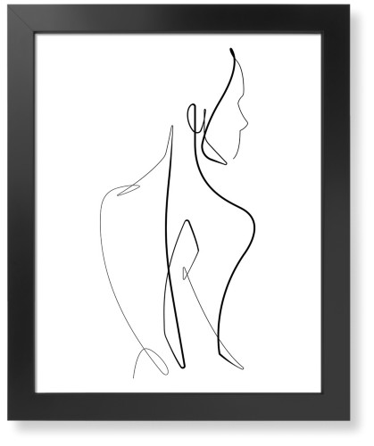 Fem Figure Art Print, Black, Signature Card Stock, 16x20, Multicolor