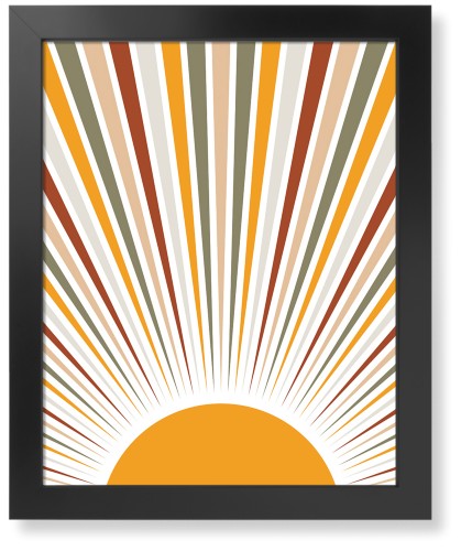 Sun Beams Art Print, Black, Signature Card Stock, 16x20, Multicolor