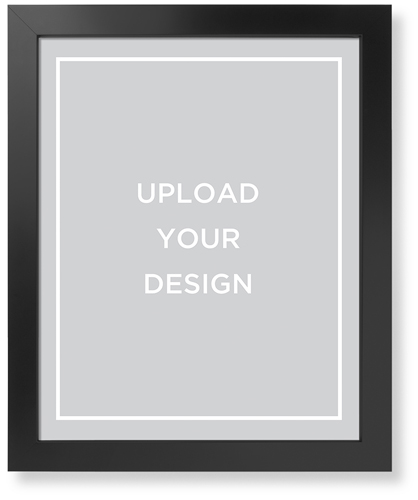 Upload Your Own Design Portrait Art Print, Black, Signature Card Stock, 16x20, Multicolor