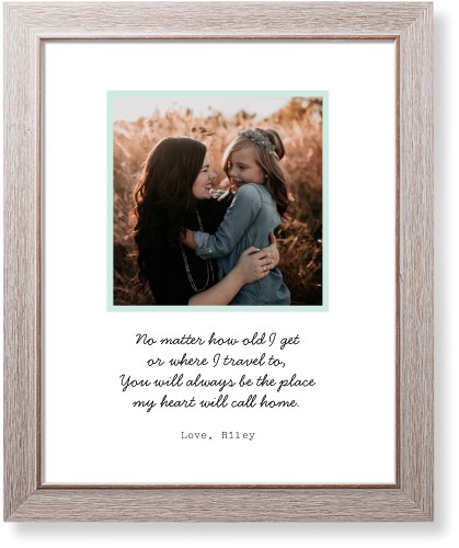 Quote For Mom Art Print, Rustic, Signature Card Stock, 16x20, Green, mint