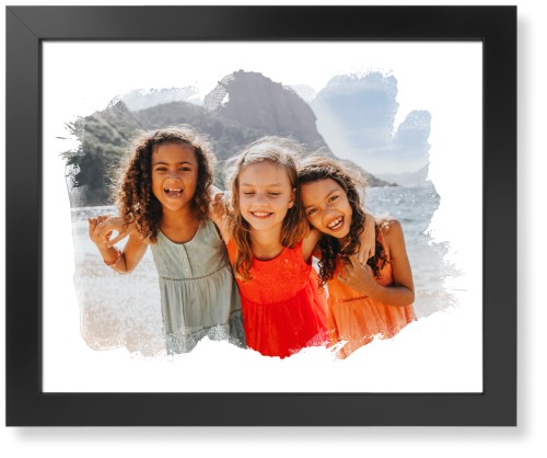 Brushed Moments Landscape Art Print, -Black-White-Signature Card Stock-16x20