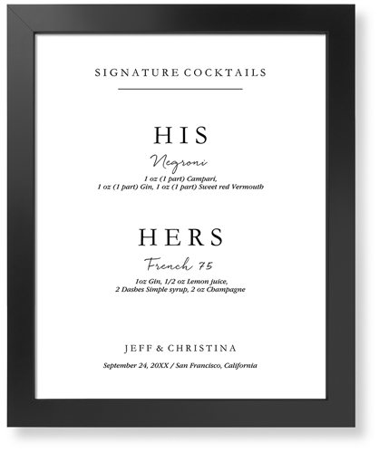 Cocktail Signage Art Print | Wall Decor | Shutterfly