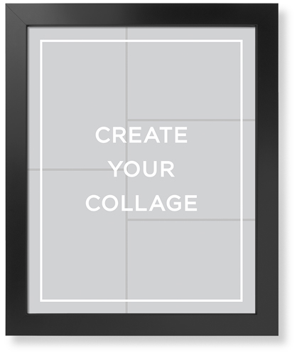 Create a Collage Portrait Art Print, -Black-Multicolor-Signature Card Stock-16x20