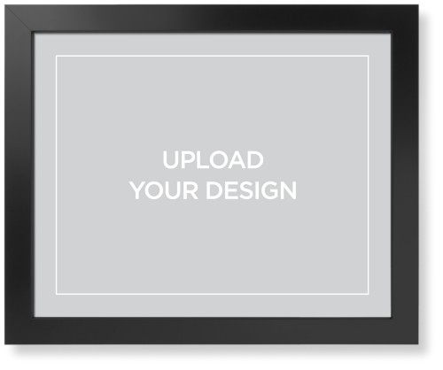 Upload Your Own Design Art Print, -Black-Multicolor-Signature Card Stock-16x20
