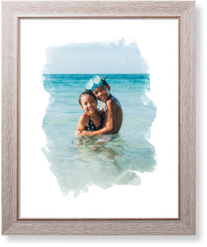 Brushed Moments Art Print, -Rustic-White-Signature Card Stock-16x20