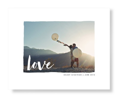 Love Script Art Print, -No Frame-White-Signature Card Stock-16x20