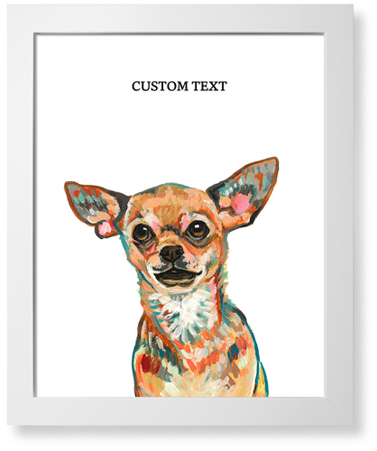 Chihuahua Custom Text Art Print