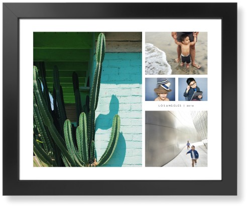Hero Collage Art Print, -Black-White-Signature Card Stock-16x20