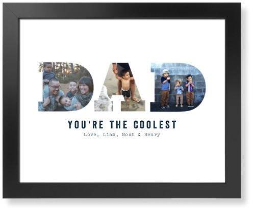 Dad Art Print, Black, Signature Card Stock, 16x20white