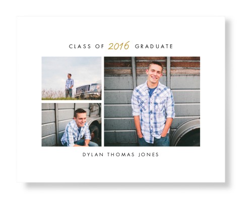 Contemporary Grad Art Print, -No Frame-White-Signature Card Stock-16x20