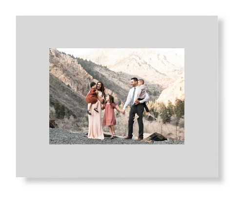 Gallery Border of One Art Print, No Frame, Signature Card Stock, 16x20multi