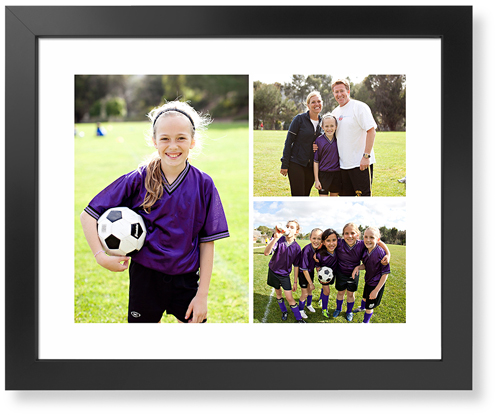 Gallery of Three Art Print, -Black-Multicolor-Signature Card Stock-16x20