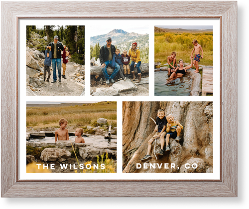 Gallery of Five Art Print, -Rustic-Multicolor-Signature Card Stock-16x20
