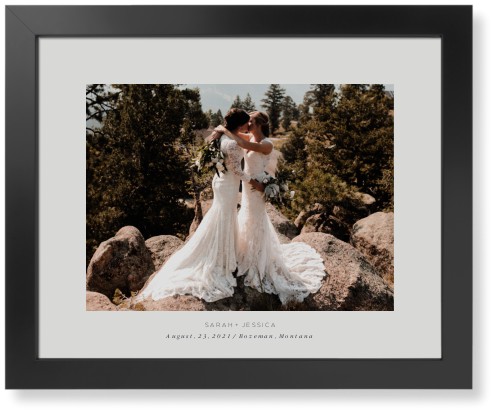 Text Gallery of One Art Print, -Black-Multicolor-Signature Card Stock-16x20