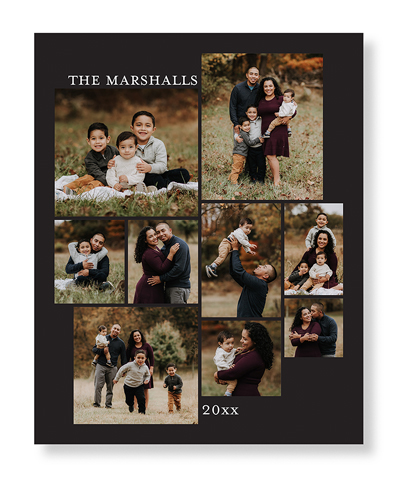 Gallery of Nine Portrait Art Print, No Frame, Signature Card Stock, 16x20multi