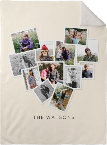 Modern Beige Fleece Blanket