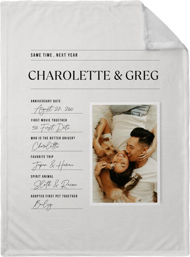 Classic White Fleece Blanket
