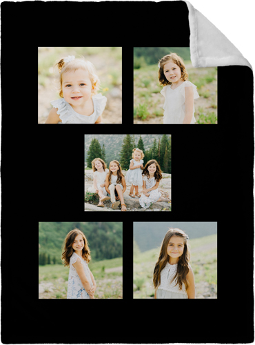 Gallery of Five Fleece Photo Blanket, Plush Fleece, 30x40, Multicolor