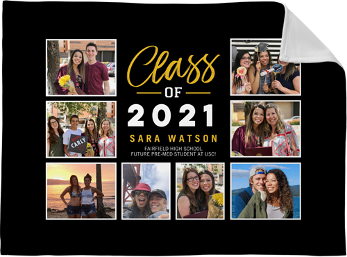 Custom graduation online blankets