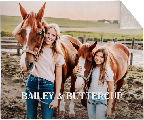 Bold Gallery Fleece Photo Blanket, Sherpa, 50x60, Multicolor, multi