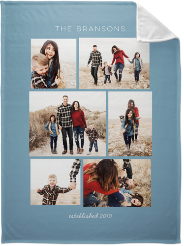 Gallery Montage of Memories Fleece Photo Blanket, Plush Fleece, 60x80, Multicolor