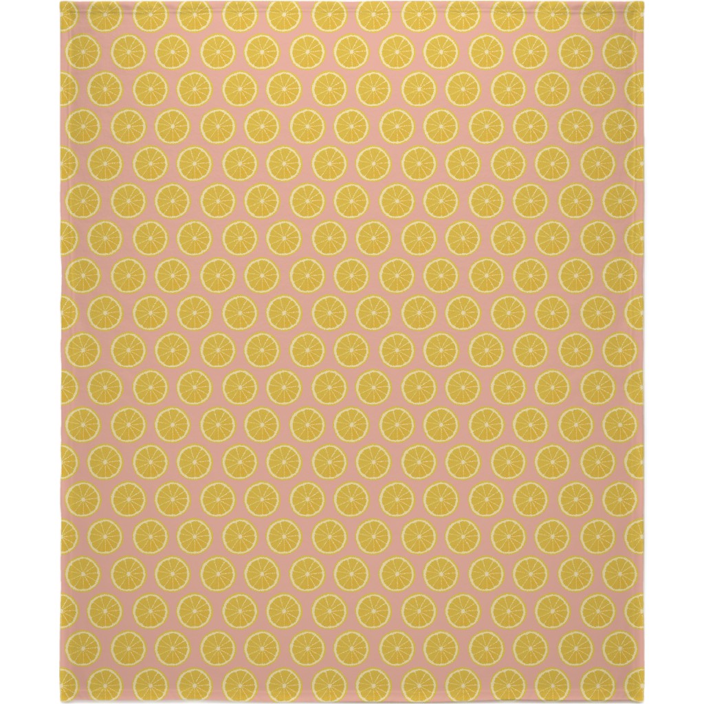 Lemon - Pink Blanket, Fleece, 50x60, Pink, Bright Pink