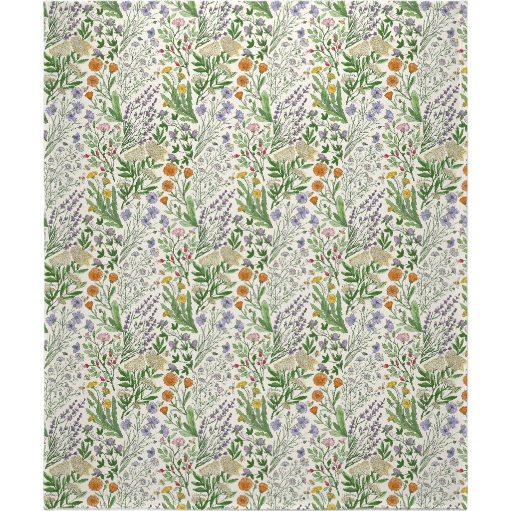 Wildflowers - Multi Blanket, Fleece, 50x60, Multicolor