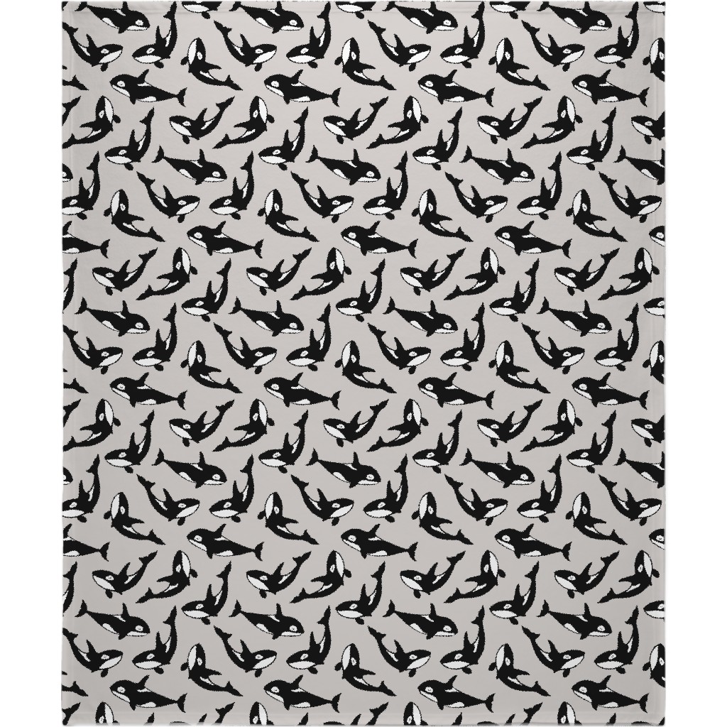 Orca Blanket, Fleece, 50x60, Beige, Smoke