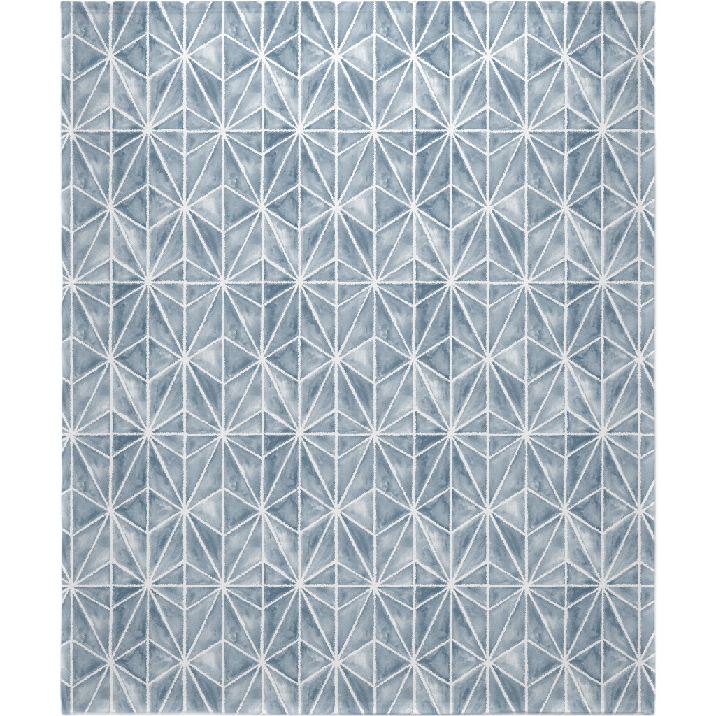 Coastal Stars - Blue Blanket, Fleece, 50x60, Blue, True Blue