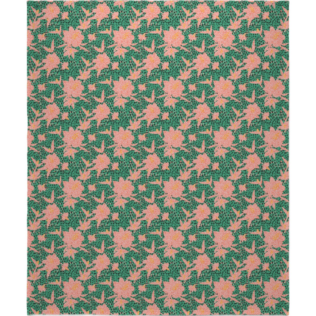 Bazaar Maxima Prairie Blanket, Fleece, 50x60, Green, Classic Green