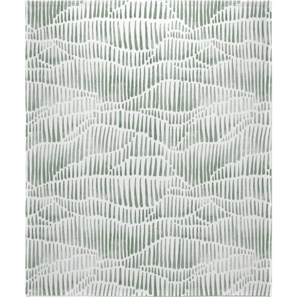 Appalachia - Olive Blanket, Fleece, 50x60, Green, Classic Green