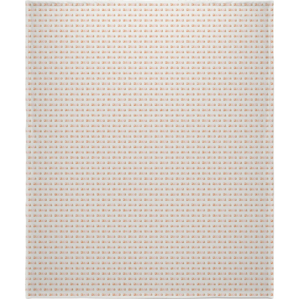 Mama Typography - Neutral Blanket, Fleece, 50x60, Beige, Pearl