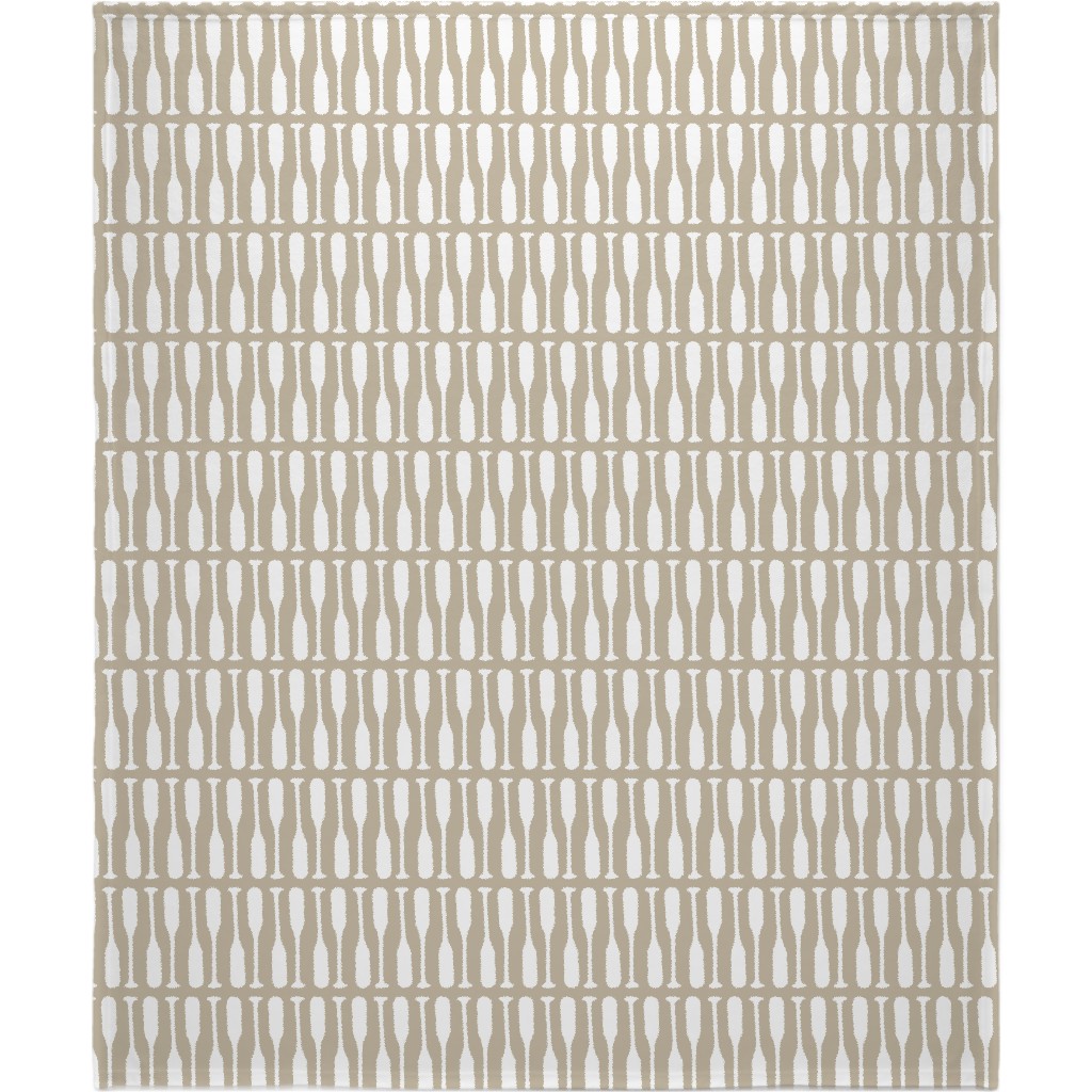 Nautical Boat Oars/Paddles - Neutral Beige Blanket, Fleece, 50x60, Beige, Pearl